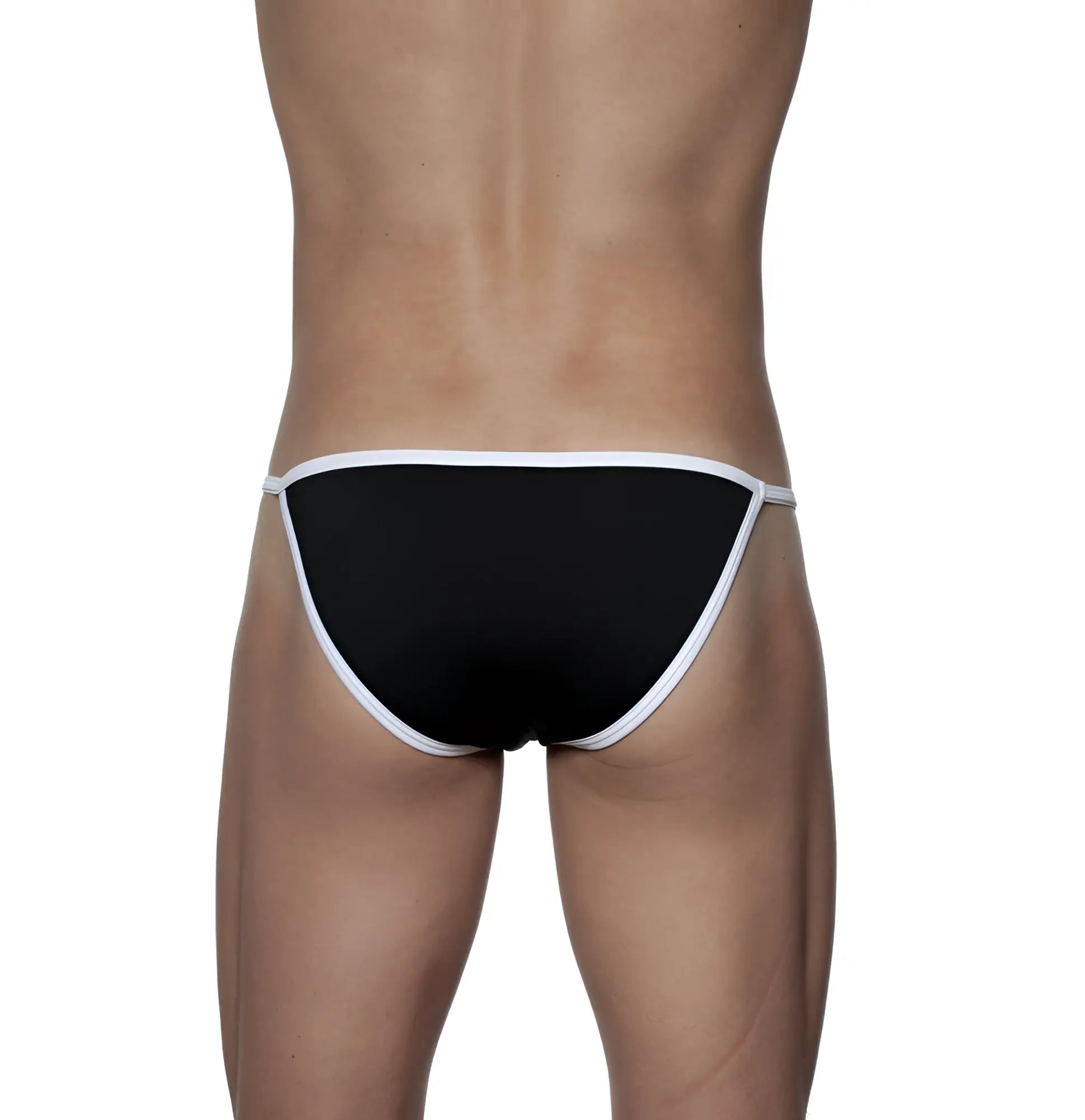 Black briefs with white trim groovin accent string bikini in black featuring a comfortable fabric and stylish design