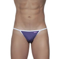 Purple and white groovin accent string bikini indigo purple st0413 thong with sleek minimalist design