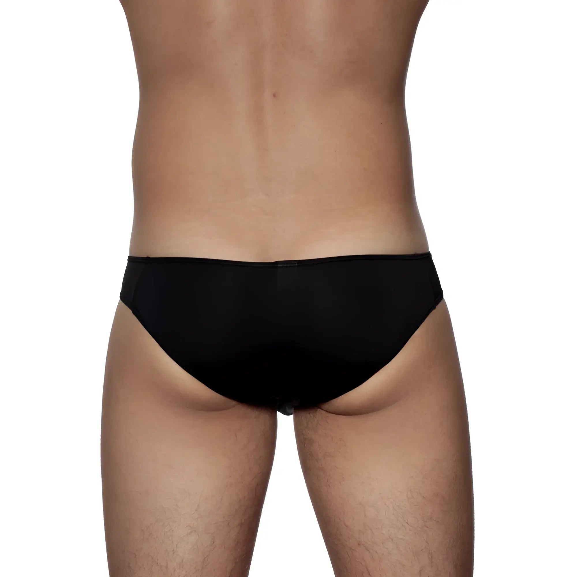 Groovin underwear athletic v-cut bikini brief black with smooth form-fitting design for comfortable support