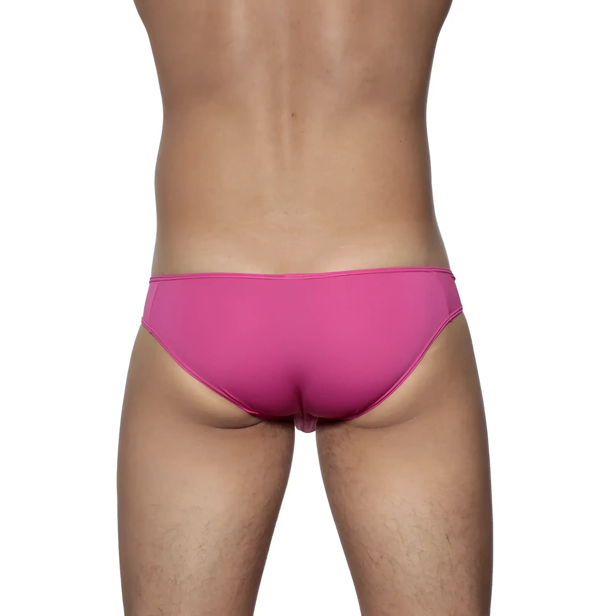 Bright pink groovin underwear athletic v cut bikini briefs with smooth form fitting design and breathable fabric