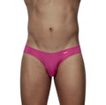 Vibrant fuchsia pink groovin underwear athletic v-cut bikini brief with sleek form-fitting design and subtle waistband logo