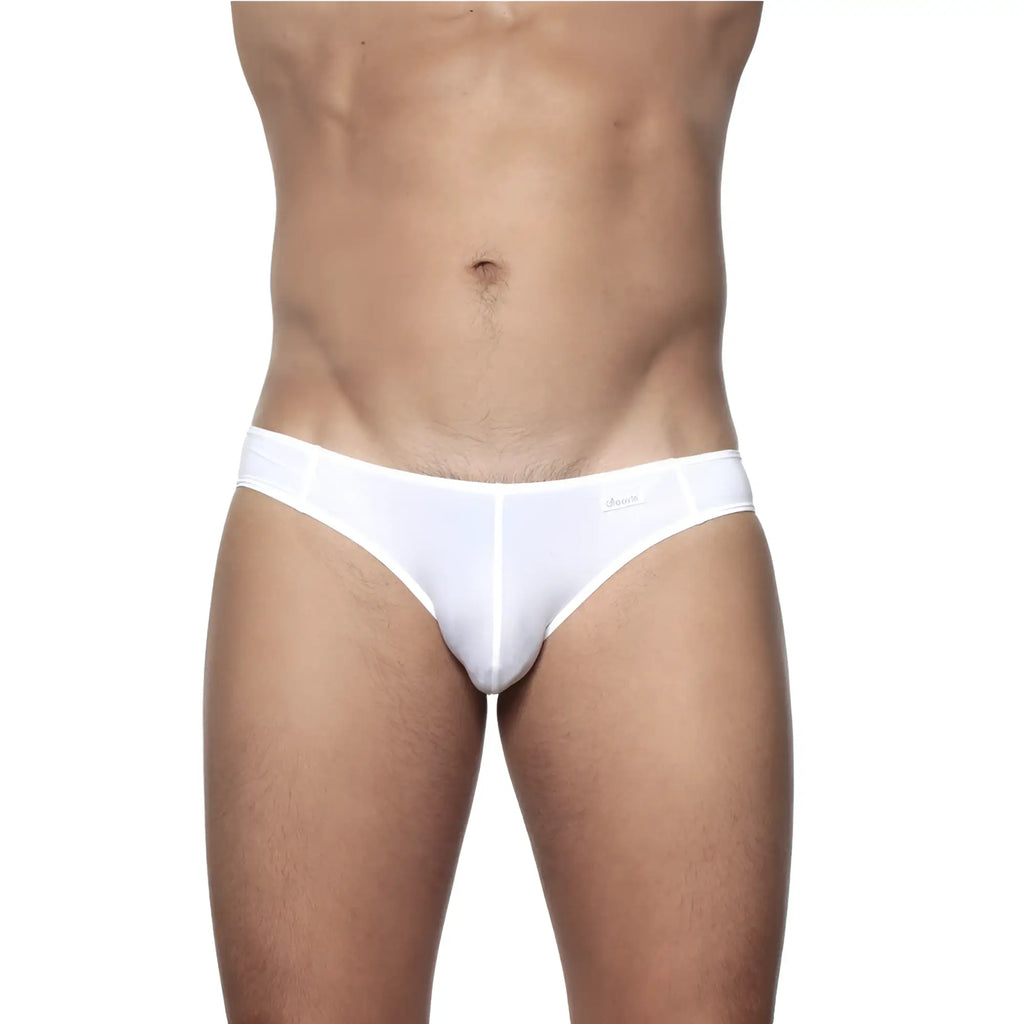 White groovin underwear athletic v-cut bikini brief with a sleek minimalist design and subtle branded waistband