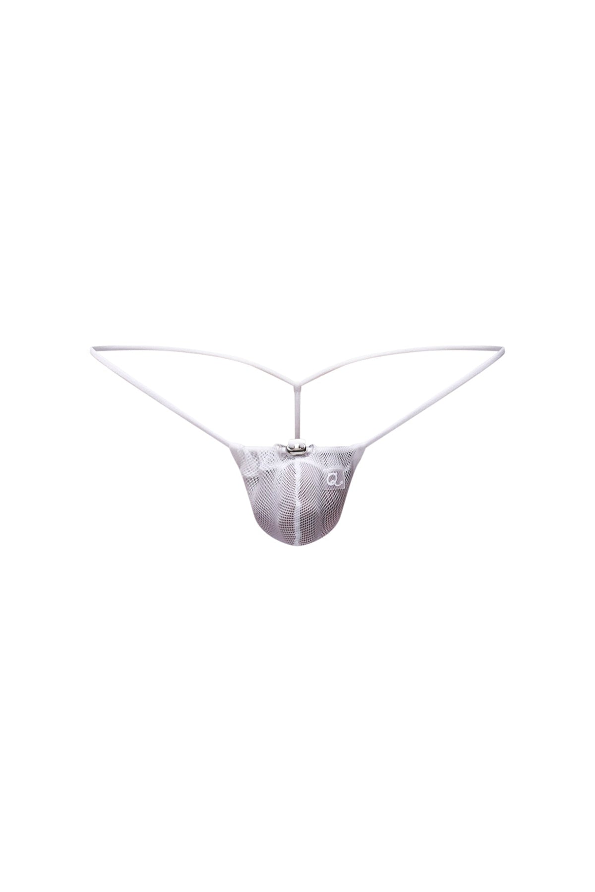 Tanga PetitQ Cocksak Mesh Blanco