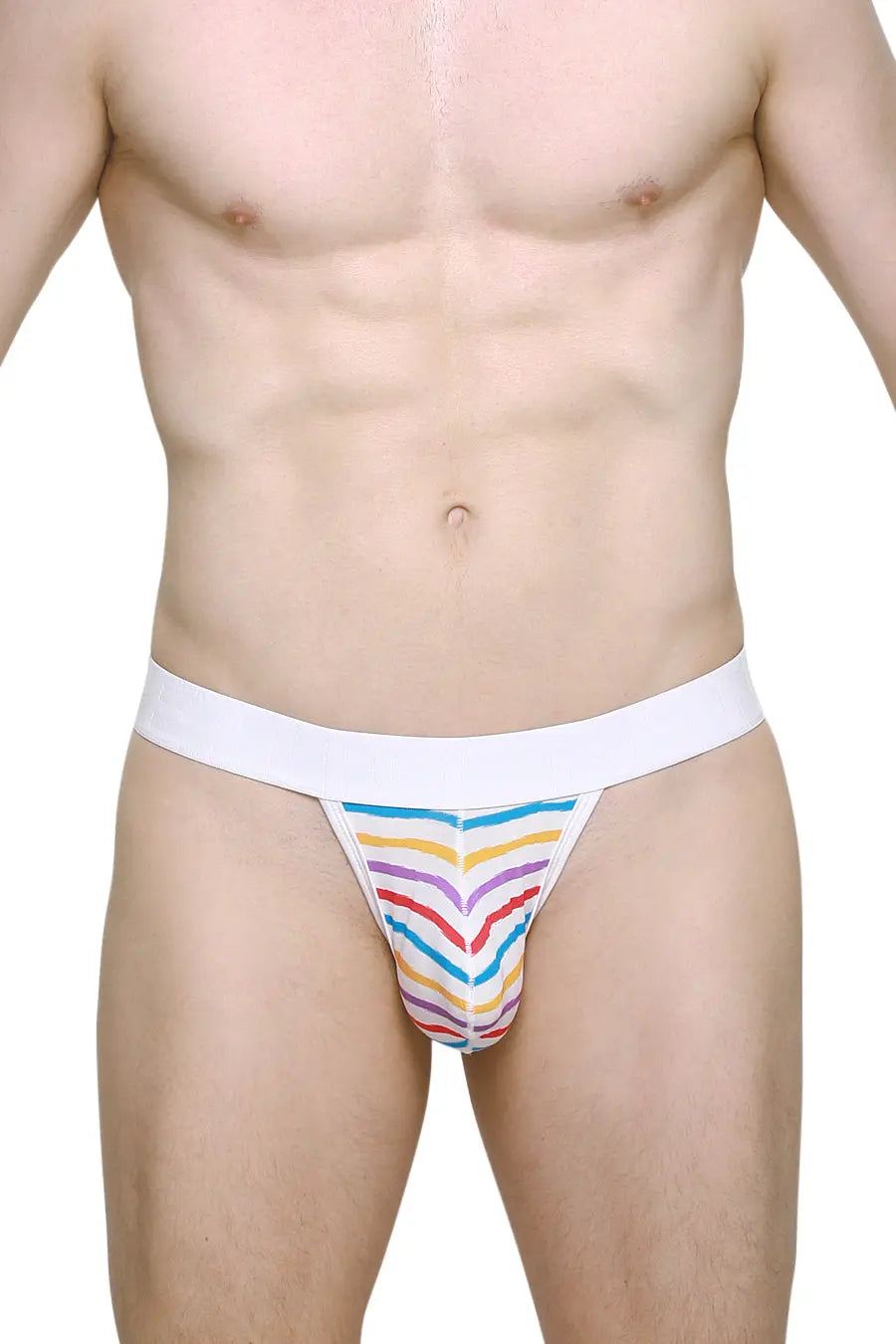 PetitQ Men's G-string Saleon Candy Stripes