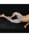 Men's caramel gym tights by Arroyman featuring a snug fit and smooth fabric shown on a model against a black background.