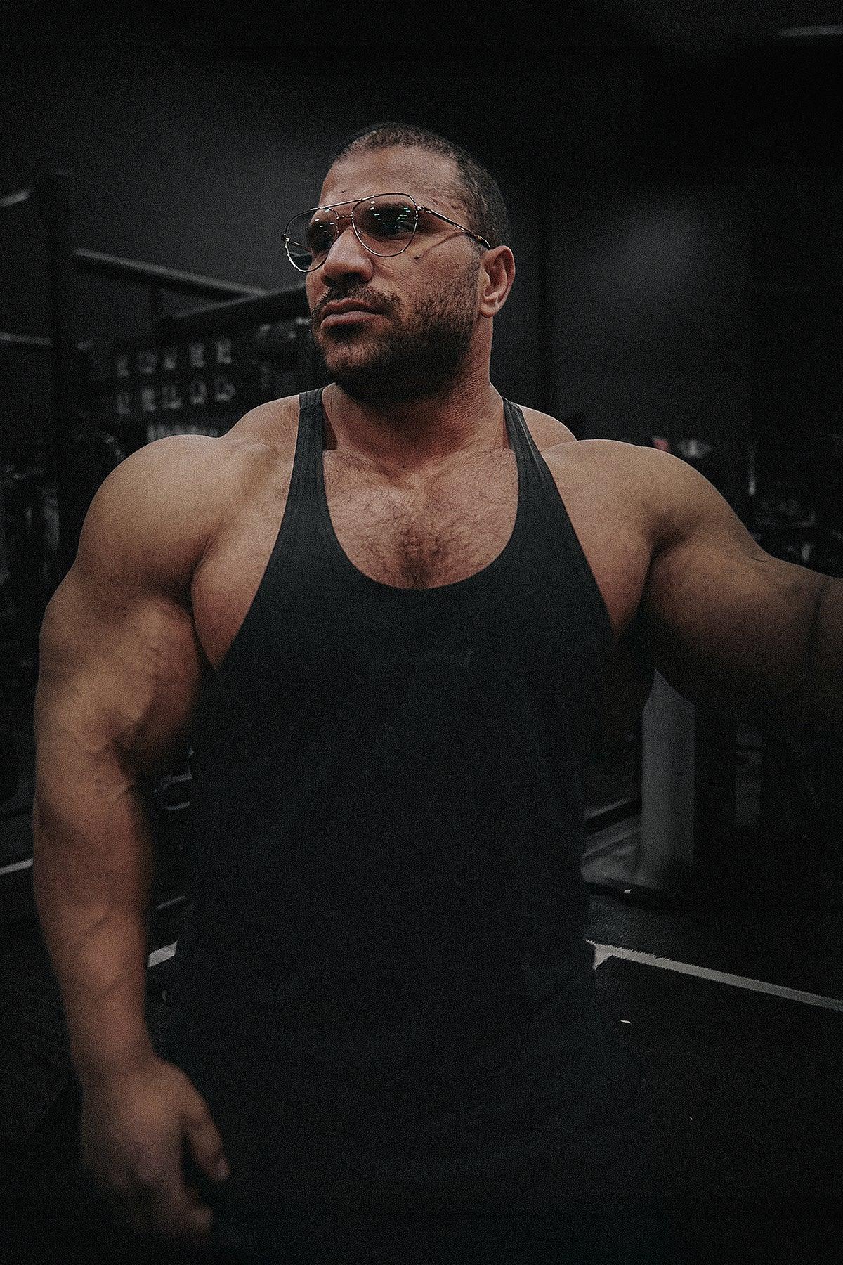 Jed North Classic Vintage Washed Racerback Stringer - Charcoal