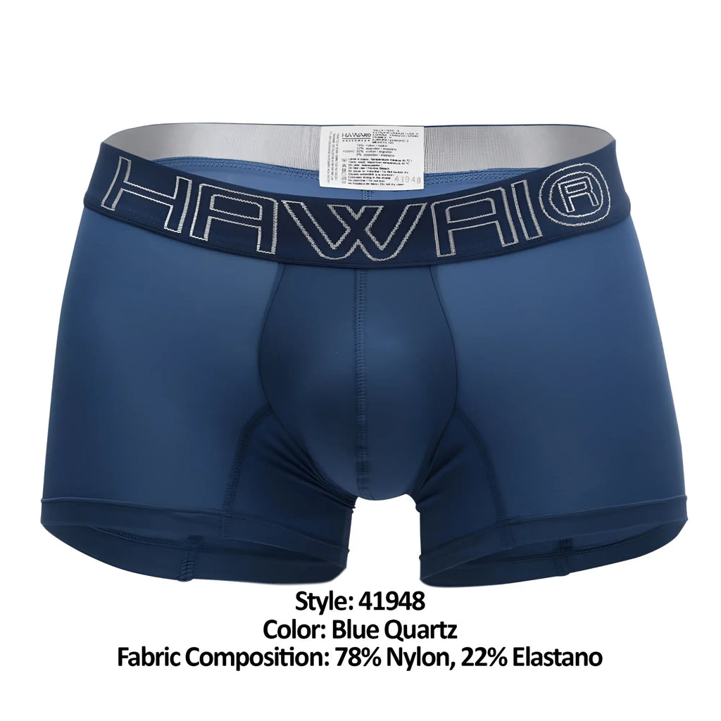 Blue quartz hawai 41948 men’s boxer briefs made of 78% nylon 22% elastane for comfortable support