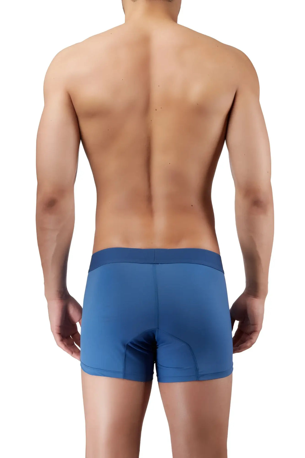 Hawai 41948 blue quartz men’s boxer briefs in solid color with a tailored fit for comfortable wear