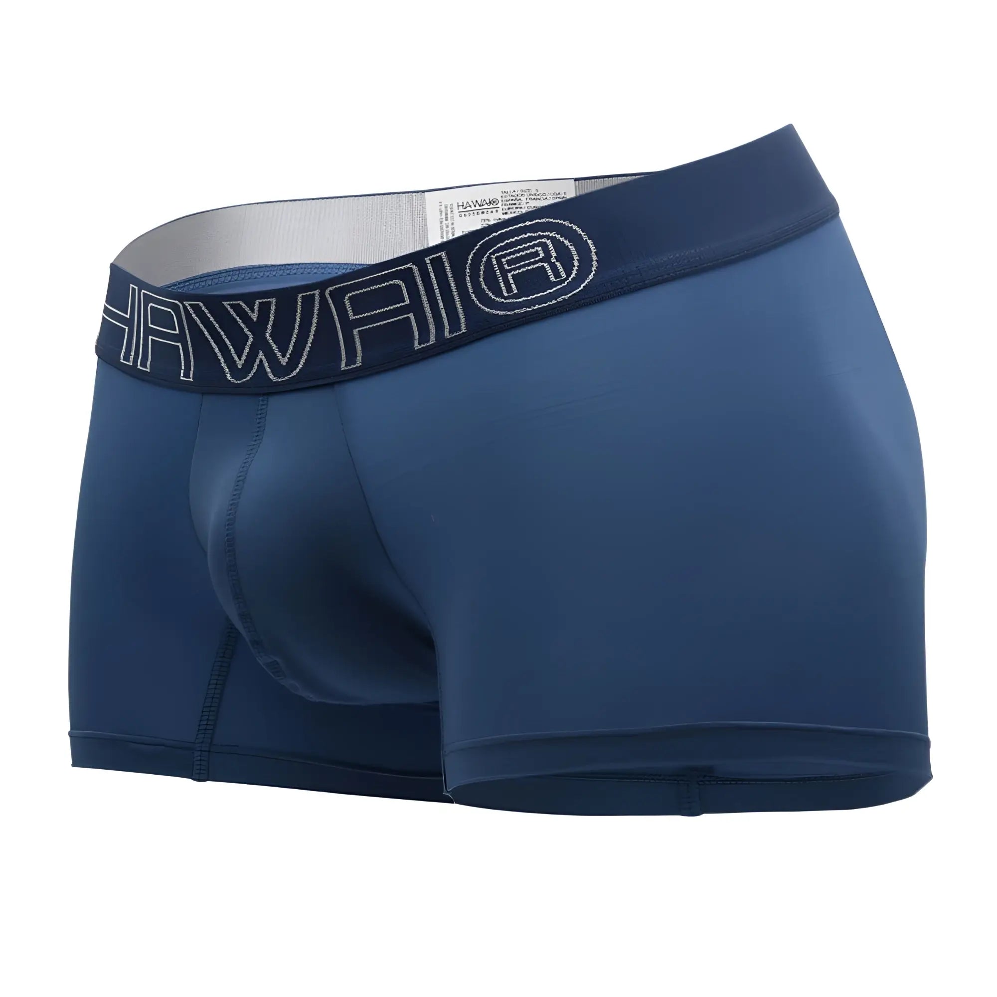 Navy blue Hawai 41948 boxer briefs with stitched logo band and smooth fabric for comfortable wear