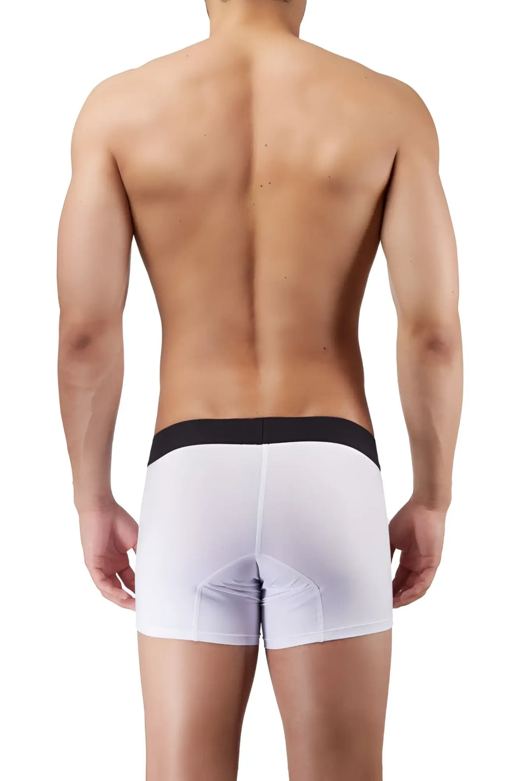 White boxer briefs hawai 41948 with black waistband comfortable breathable cotton material