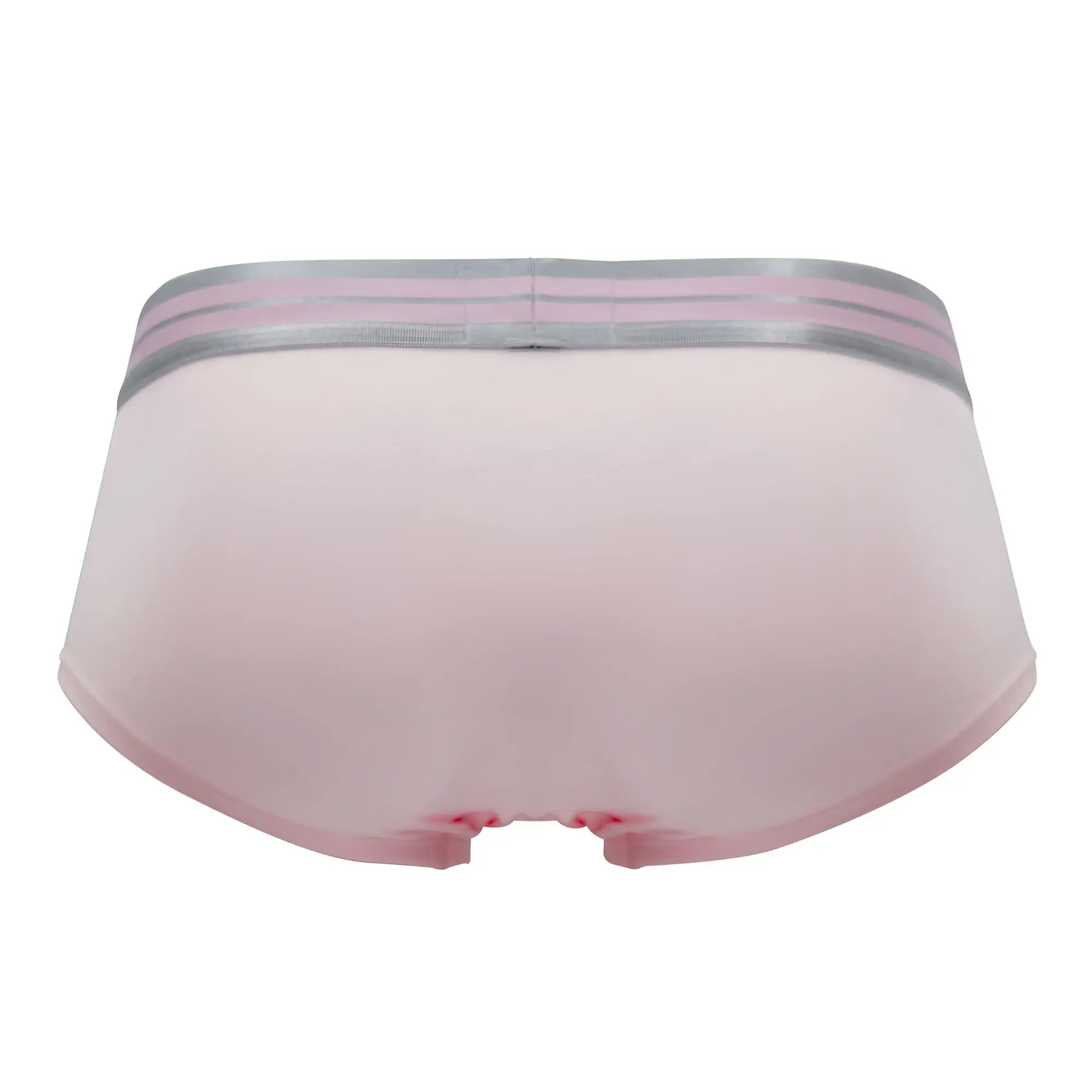 Pink cotton briefs with silver and light pink striped waistband hawai 41960 cotton trunks color pink