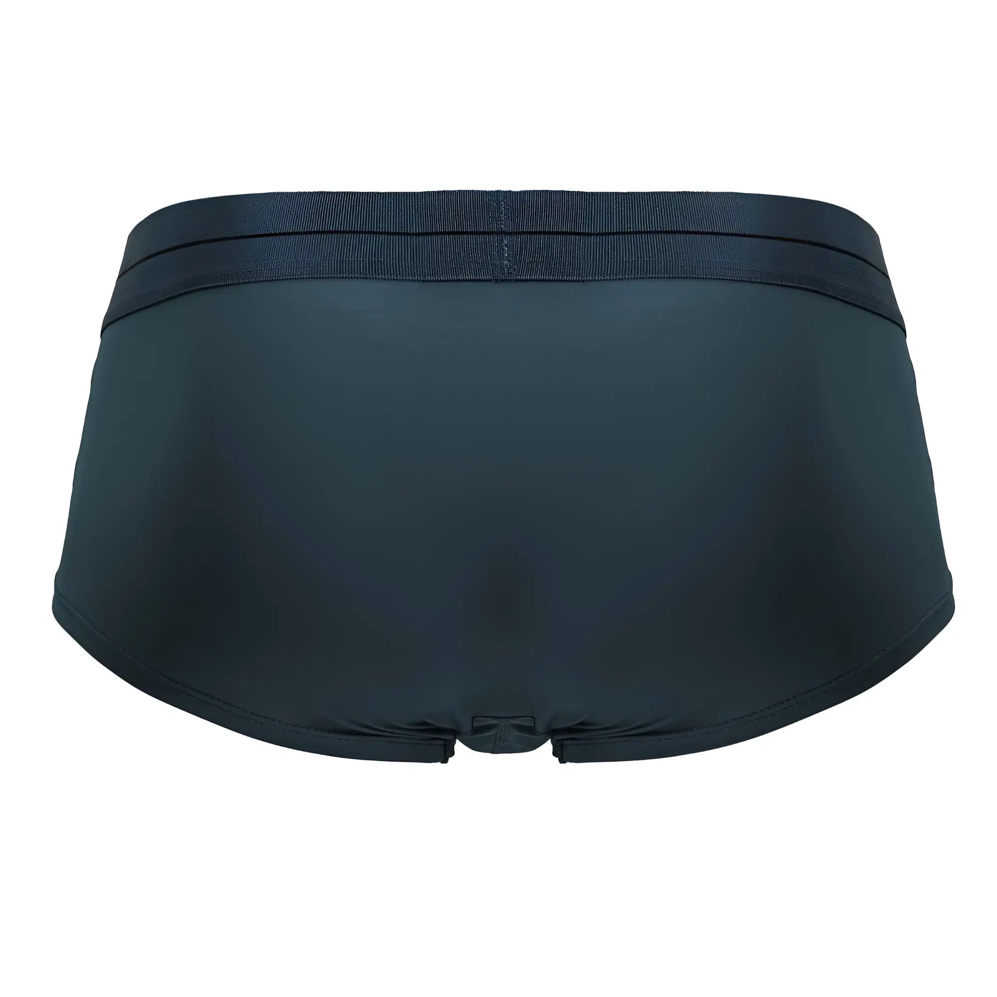 Black briefs in green microfiber with smooth stretchy fabric and elastic waistband from hawai 41961 collection