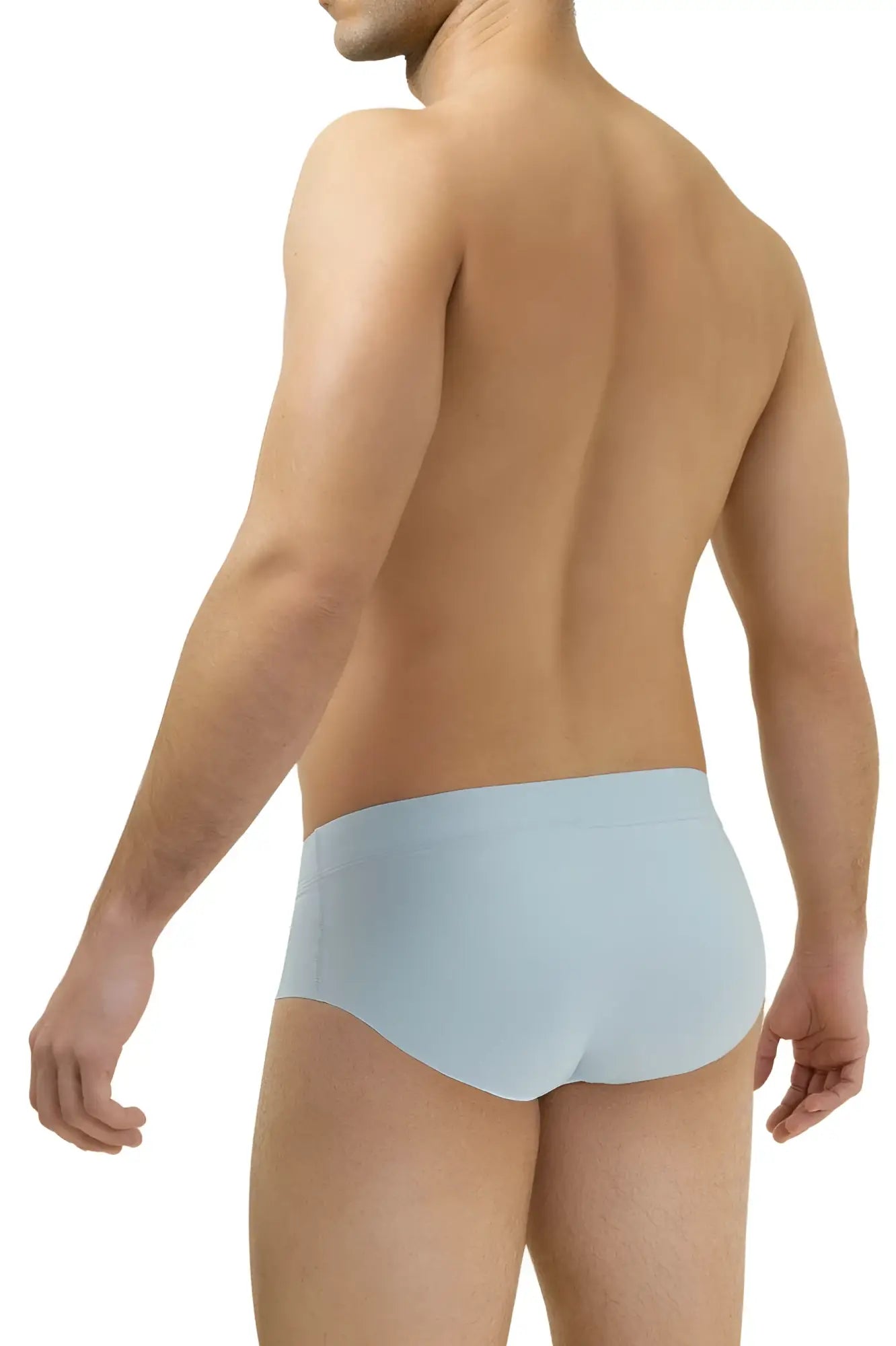 Light blue hawa 42141 microfiber briefs smooth textured men’s underwear for comfortable daily wear