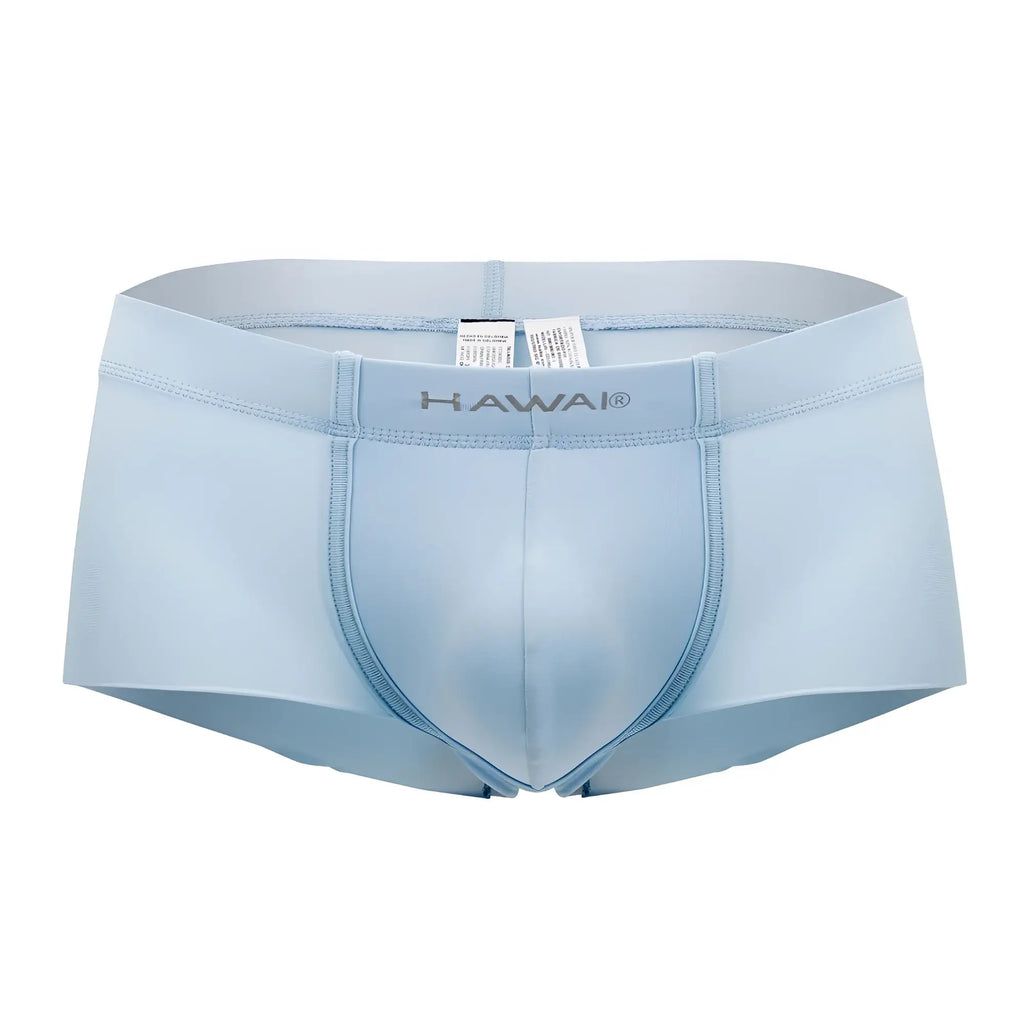 Light blue Hawai 42142 microfiber trunks for men with smooth form-fitting design and subtle stitching details