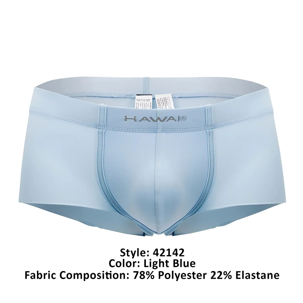 Light blue hawai 42142 microfiber trunks made of 78% polyester and 22% elastane for men