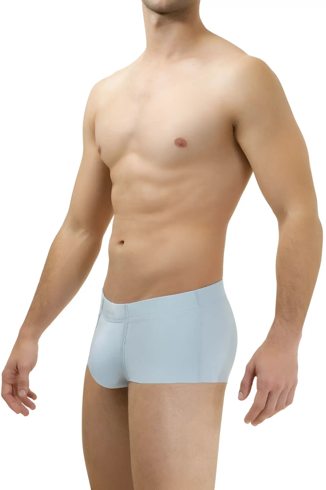 Light blue hawaI 42142 microfiber trunks with smooth form-fitting design for men