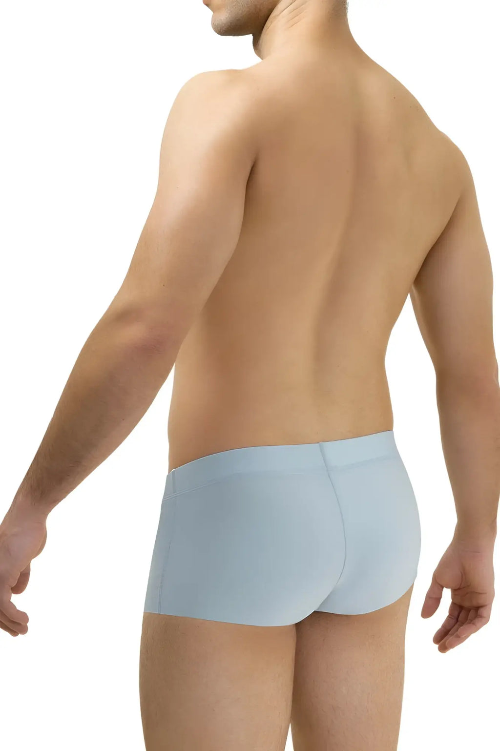 Light blue hawaI 42142 microfiber trunks with smooth seamless fabric and form-fitting design for men