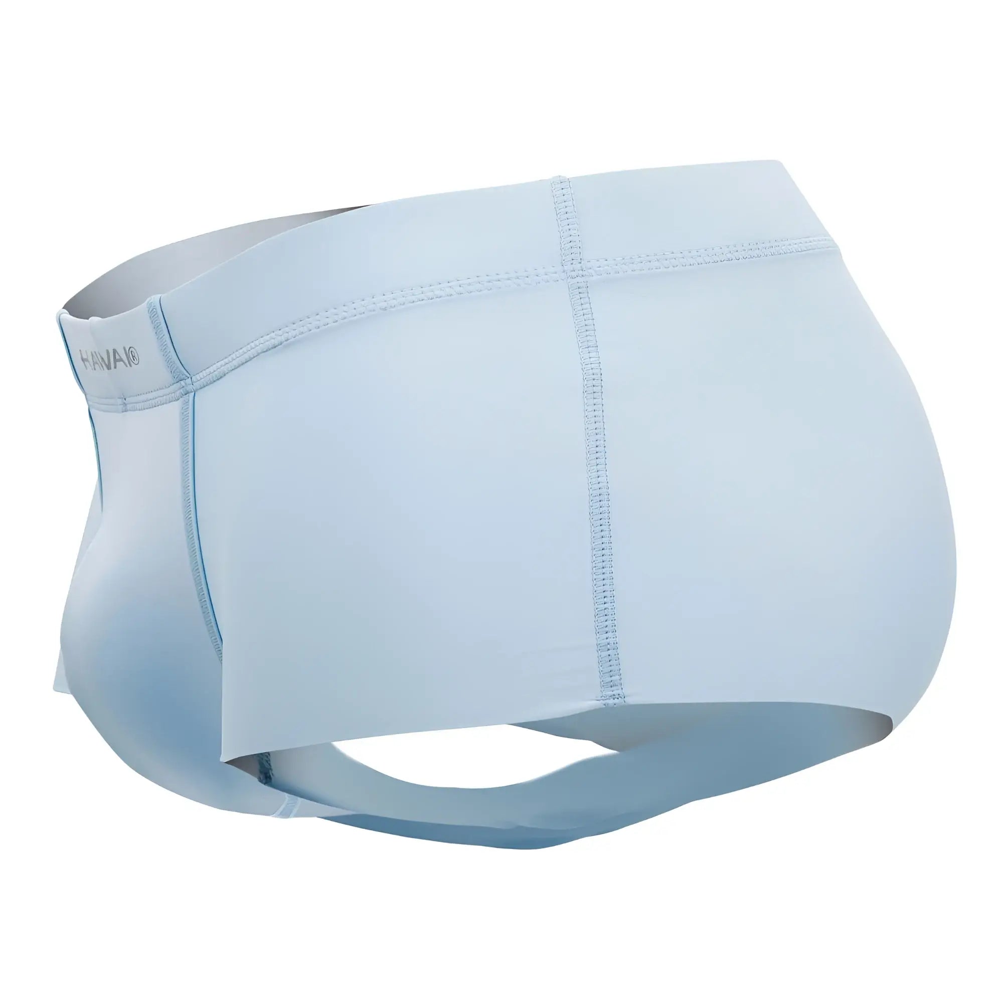 Light blue HAWAI 42142 microfiber trunks with seamless design soft fabric finish and subtle stitching details