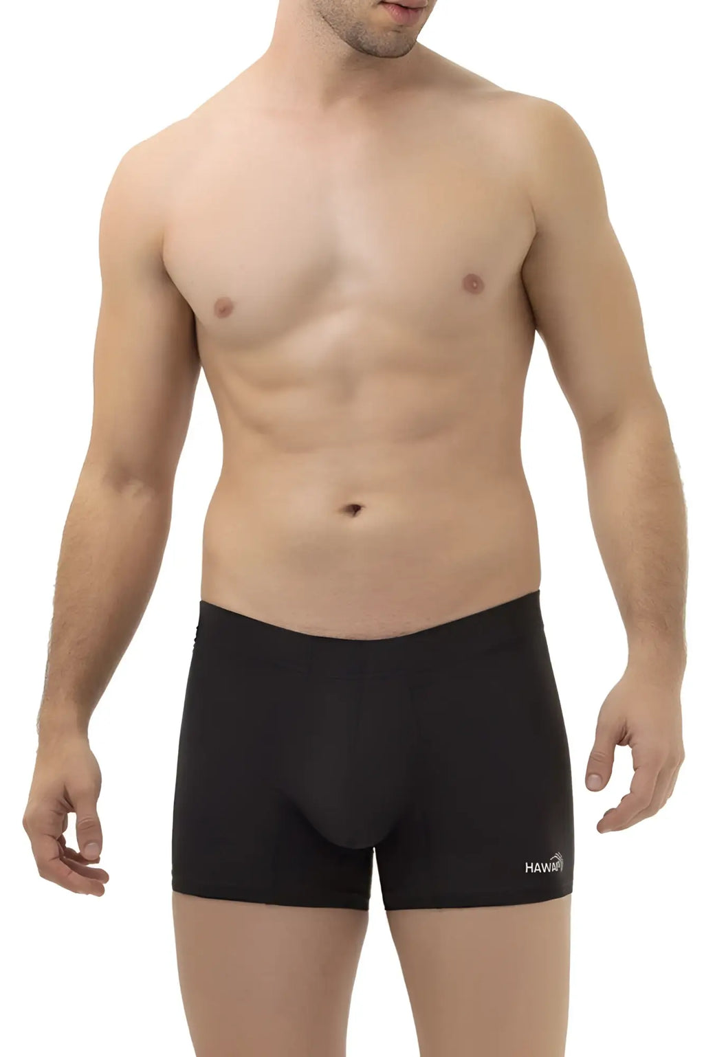 Black havaianas hawai 42222 microfiber trunks with snug fit elastic waistband in classic black color