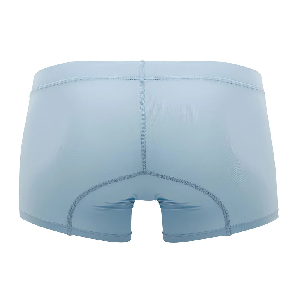 Light blue HAWAI 42222 microfiber boxer briefs with smooth fabric finish and reinforced stitching along seams