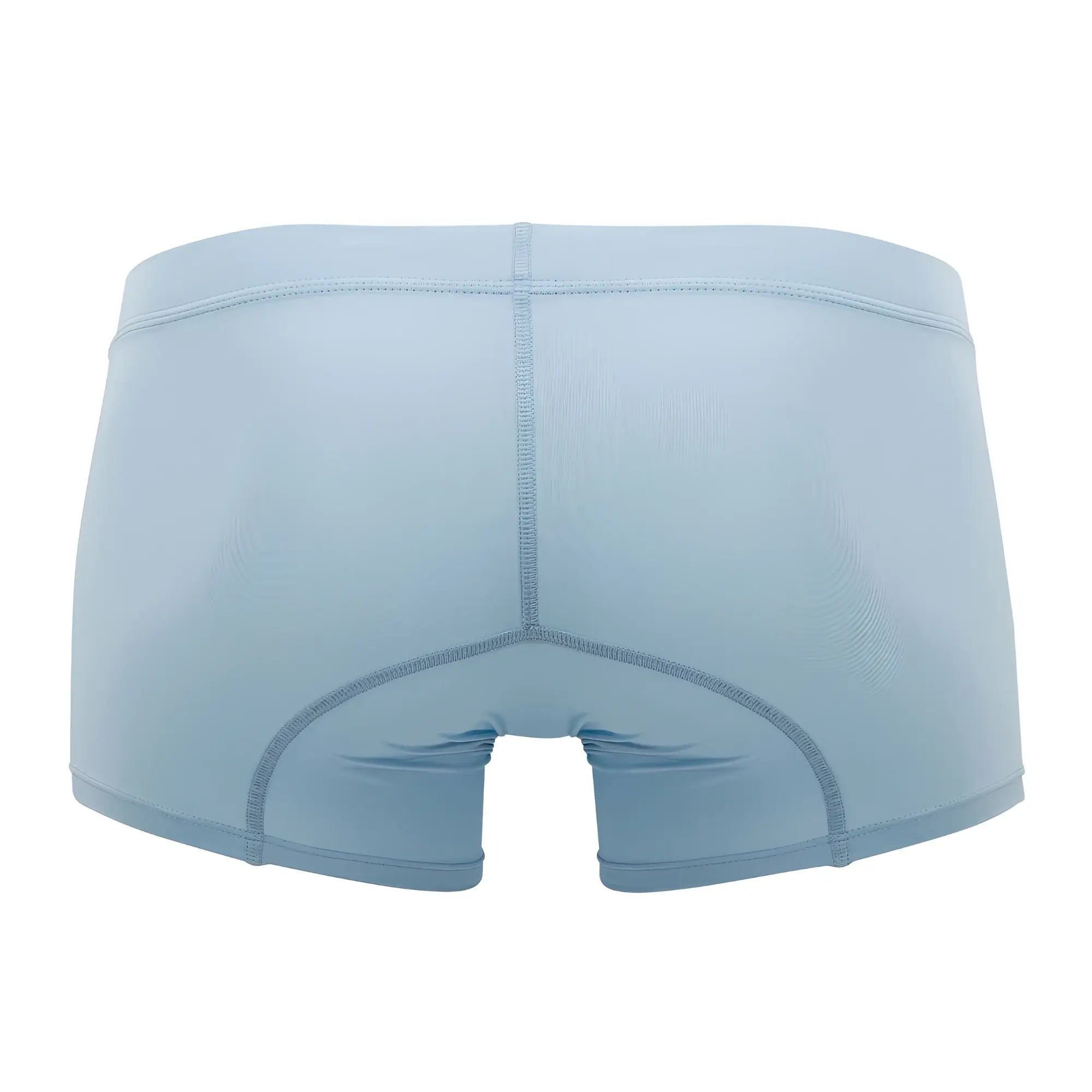 Light blue HAWAI 42222 microfiber boxer briefs with smooth fabric finish and reinforced stitching along seams