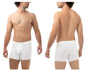 White hawai 42222 microfiber trunks for men with smooth form fitting design and supportive pouch