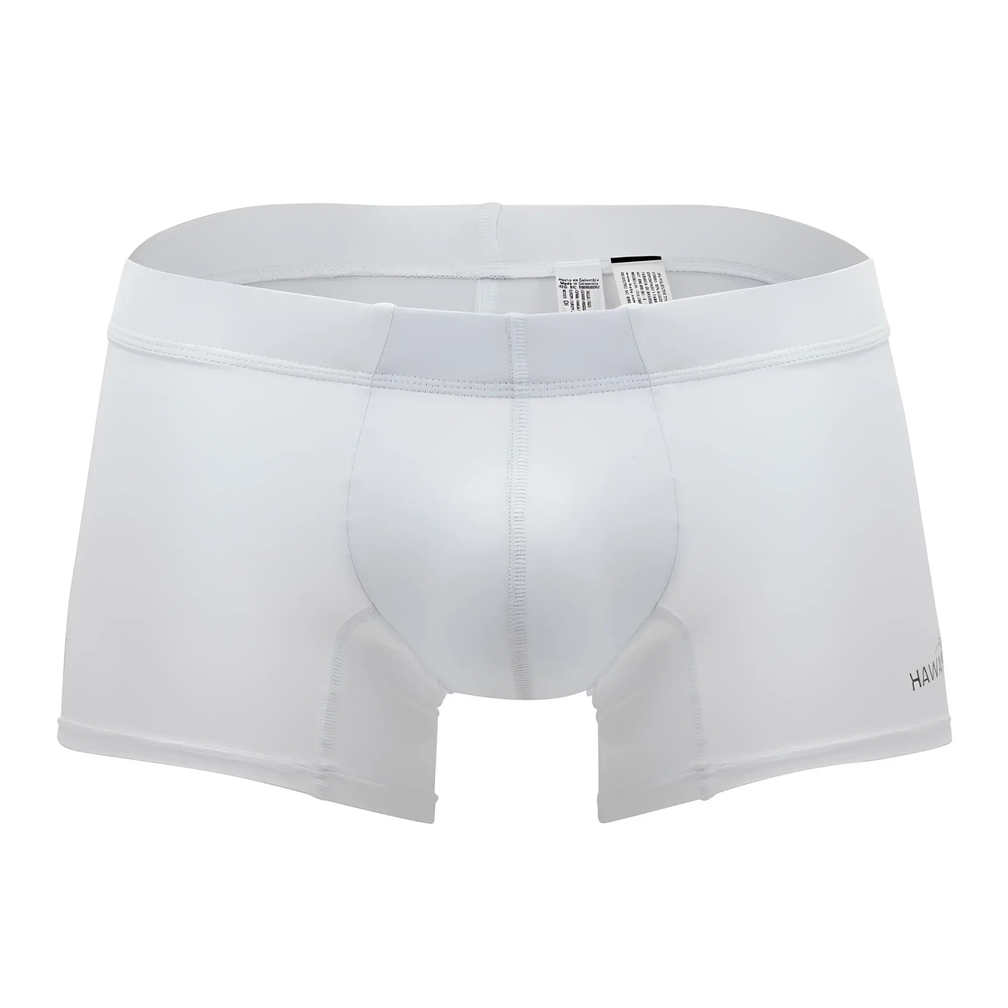 White men’s boxer briefs hawai 42222 with smooth microfiber fabric and subtle stitching in color white