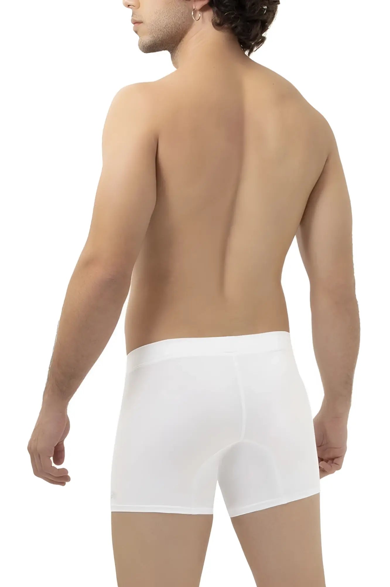 White men’s briefs hawai 42222 microfiber trunks with smooth form-fitting design and elastic waistband