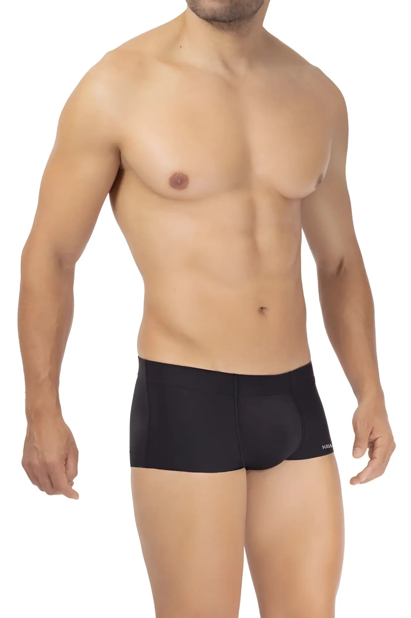 Black microfiber briefs hawai 42344 with smooth form-fitting design and subtle side branding in black color