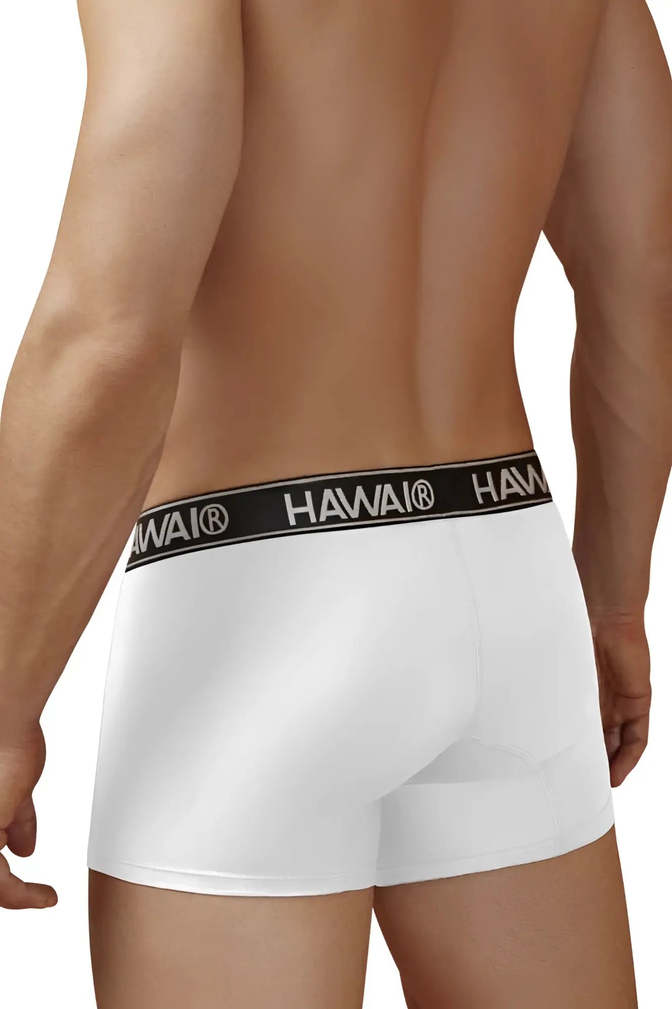 White havai microfiber briefs with black waistband and white brand name suitable for everyday wear