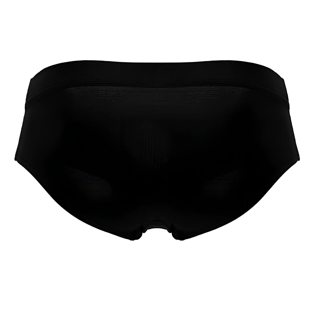 Black seamless HAWAI 42241 microfiber briefs with smooth stretchy fabric and comfortable waistband in black color
