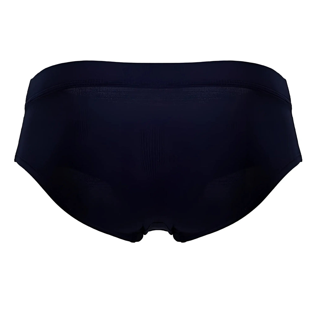 Black seamless HAWAI 42241 microfiber briefs in dark blue with smooth stretchy fabric and contoured design