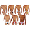 Men’s athletic briefs icker sea 7 pack duotone mesh thong underwear in assorted vibrant colors and designs