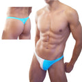 Icker sea bicolor thong swimwear blue and white with a small logo on the side in bright colors