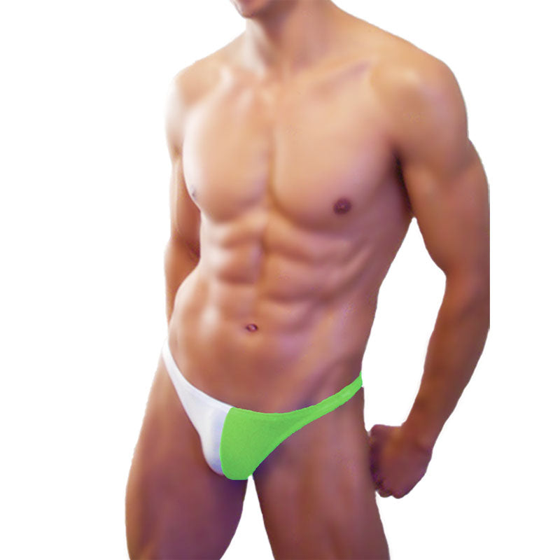 Icker Sea Bicolor Thong Swimwear Green/White COB-12-24