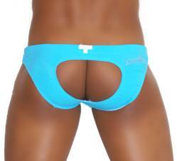 Icker Sea Lifeguard Jock Brief Jock Strap Swimwear Blue COB-13-09