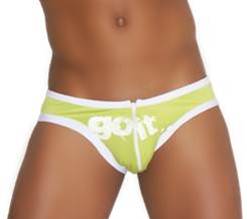 Icker Sea Zipper Front ACT Slip Bikini Swimwear Green COB-13-22