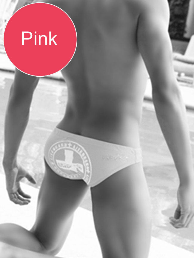 Icker Sea Lifeguard Slip Bikini Swimwear Pink COB-13-23