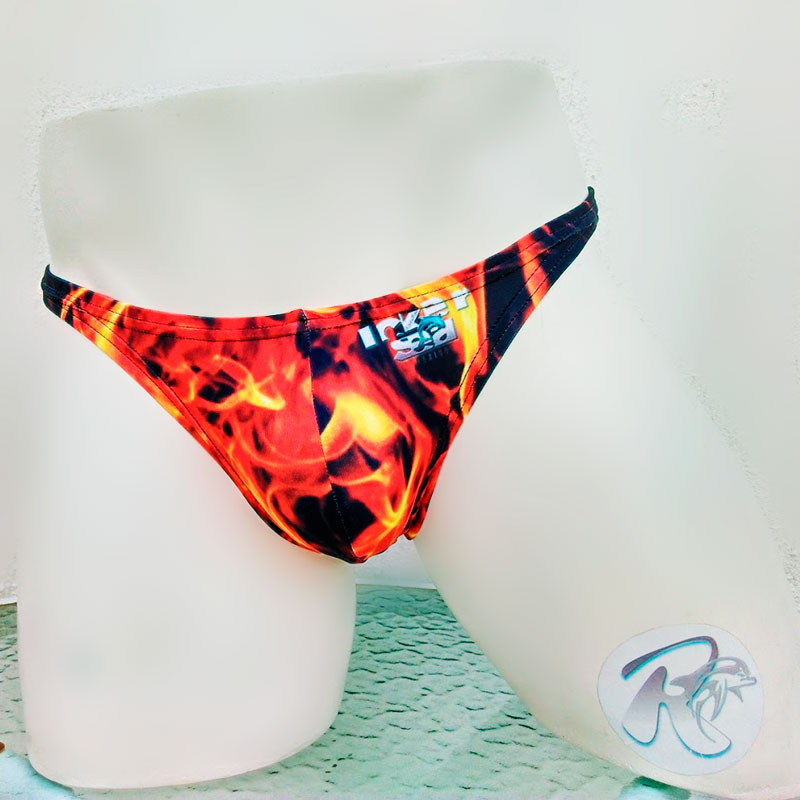 Icker Sea Fire Red Thong Underwear COB-20-06