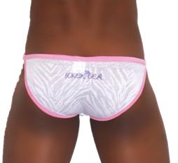 Icker Sea Devoured Micro Slip Bikini Underwear Pink/White COI-13-04