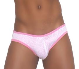 Braguita bikini Icker Sea Devoured Slip rosa/blanca COI-13-06