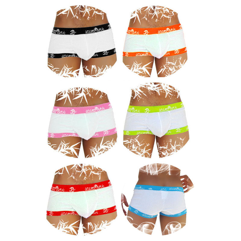 Calzoncillos bóxer Icker Sea [paquete de 6] Fresh Dots con ribete del logo, colores surtidos COI-14-FD-02-PACK