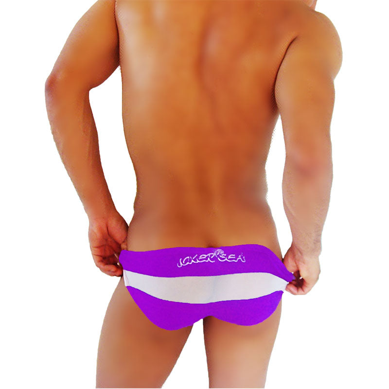 Braguita bikini transparente con paneles Icker Sea, color morado COI-16-20