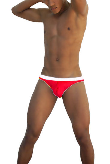 Icker Sea Stud Slip Bikini Underwear Red/White COI-16-33RW