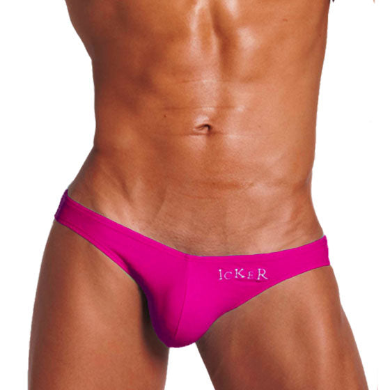 Bikini sin fondo Icker Sea con suspensorio, ropa interior tipo suspensorio, fucsia COI-18-01