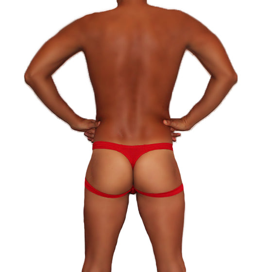 Tanga Icker Sea Jock, ropa interior tipo suspensorio, color rojo COI-18-09