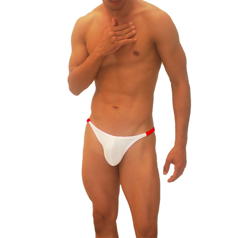 Icker Sea Trapezoid Thong Underwear Red COI-19-03