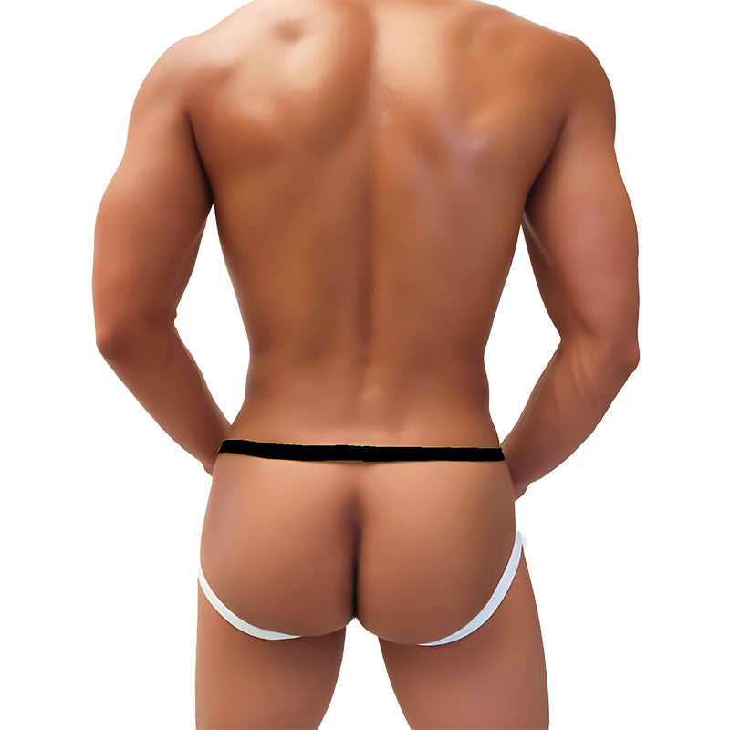 Icker Sea Fruitful Enhancement Mesh Jock Strap Underwear Black COI-21-13