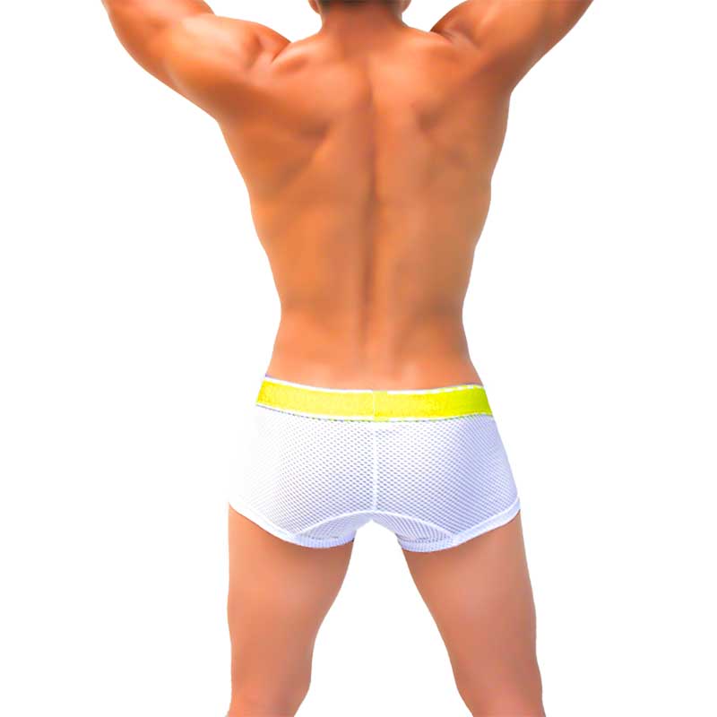 Icker Sea Mesh Contrast Boxer Brief Underwear Mango COI-22-04