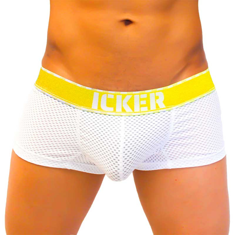Icker Sea Mesh Contrast Boxer Brief Underwear Mango COI-22-04